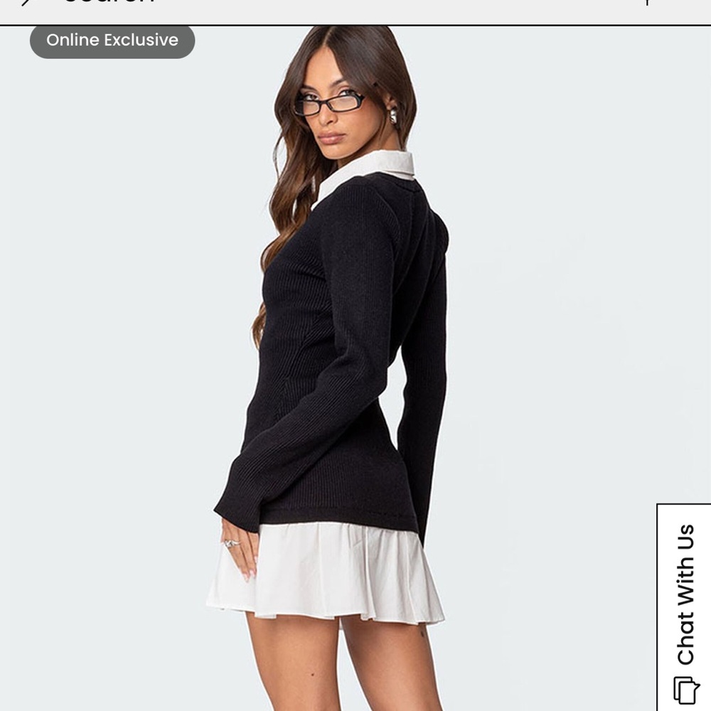 Edikted Sweater Dress. - Picture 2 of 5